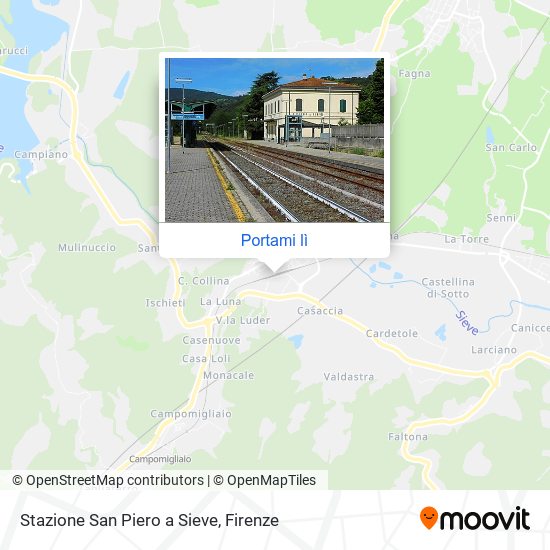 Mappa Stazione San Piero a Sieve