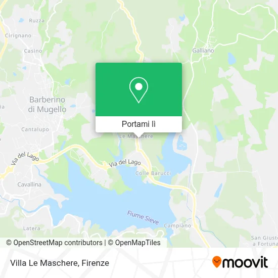 Mappa Villa Le Maschere