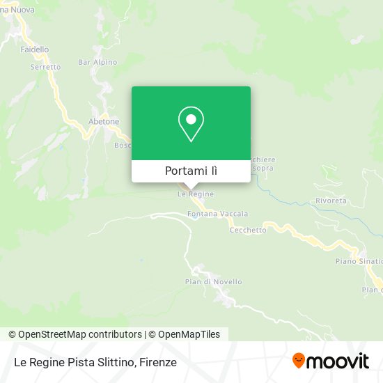 Mappa Le Regine Pista Slittino