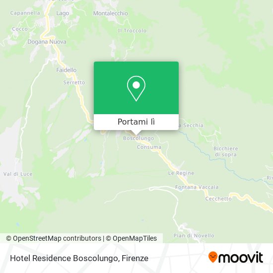 Mappa Hotel Residence Boscolungo