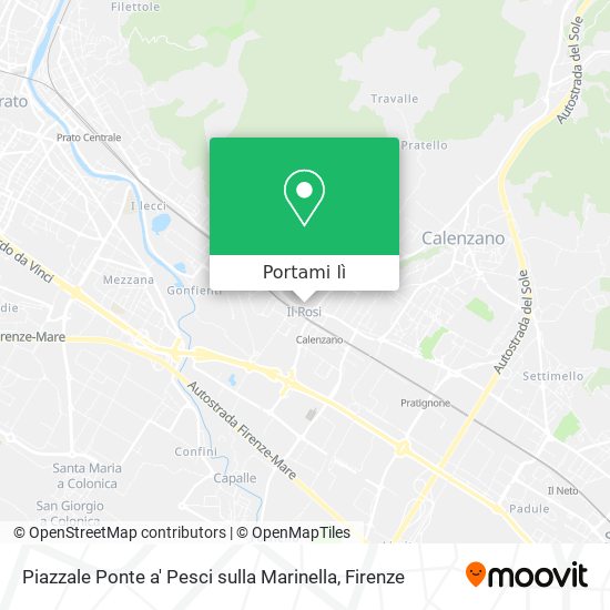 Mappa Piazzale Ponte a' Pesci sulla Marinella