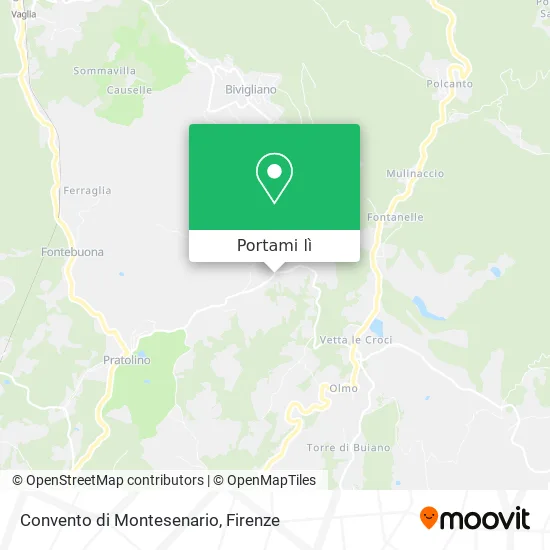 Mappa Convento di Montesenario