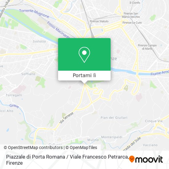 Mappa Piazzale di Porta Romana / Viale Francesco Petrarca