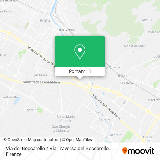 Mappa Via del Beccarello / Via Traversa del Beccarello