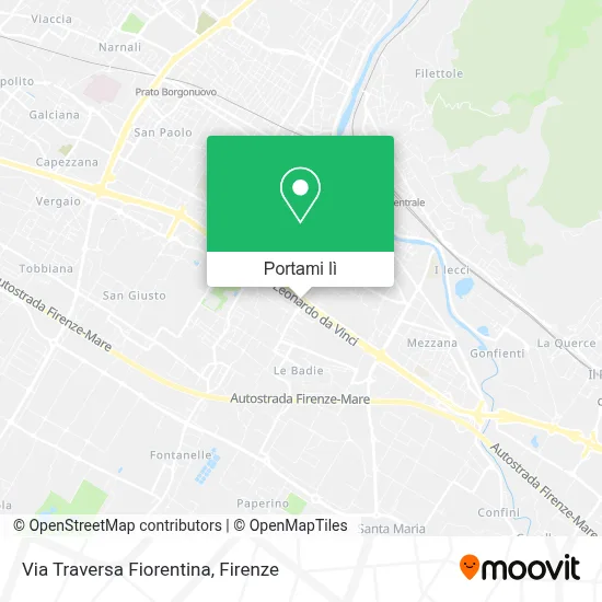 Mappa Via Traversa Fiorentina