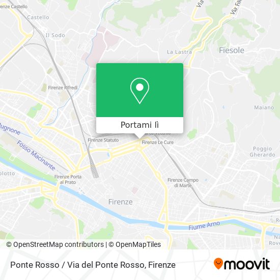 Mappa Ponte Rosso / Via del Ponte Rosso