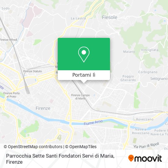 Mappa Parrocchia Sette Santi Fondatori Servi di Maria