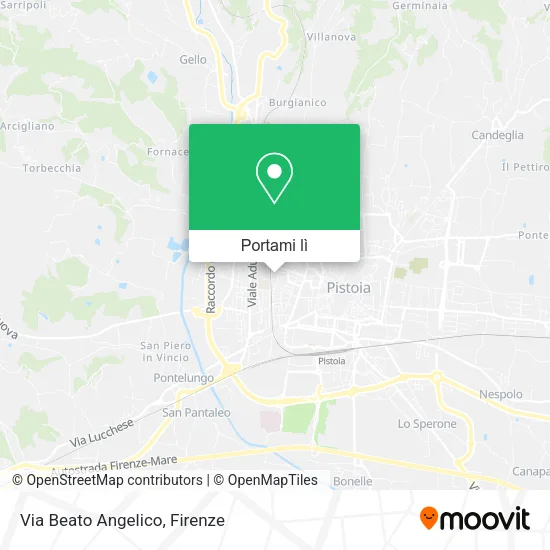 Mappa Via Beato Angelico