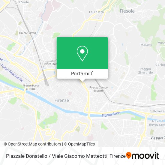 Mappa Piazzale Donatello / Viale Giacomo Matteotti