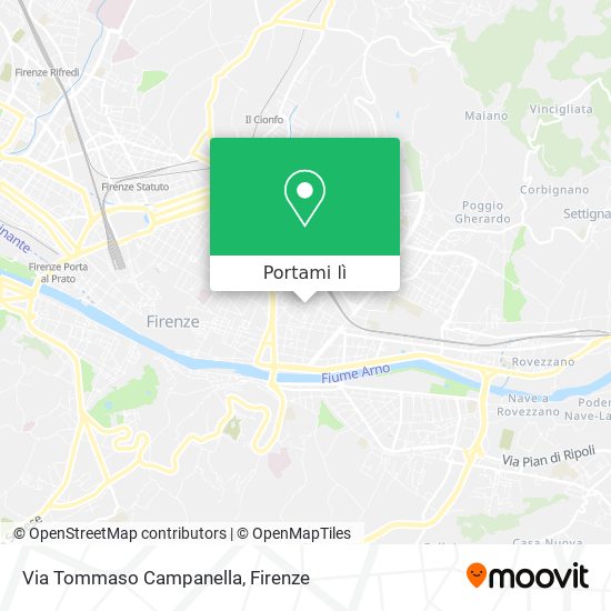 Mappa Via Tommaso Campanella