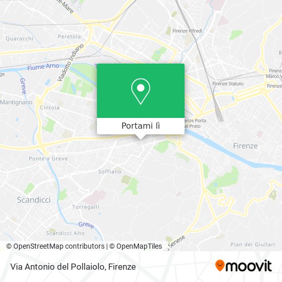 Mappa Via Antonio del Pollaiolo