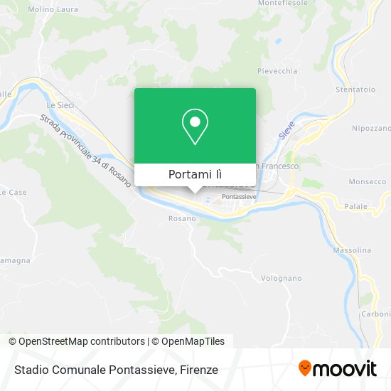 Mappa Stadio Comunale Pontassieve