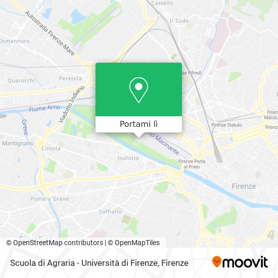 Mappa Scuola di Agraria - Università di Firenze