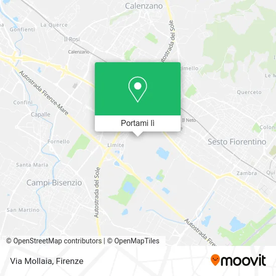 Mappa Via Mollaia