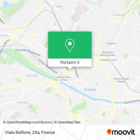 Mappa Viale Belfiore, 28a