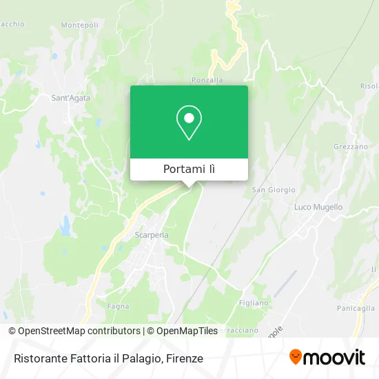Mappa Ristorante Fattoria il Palagio