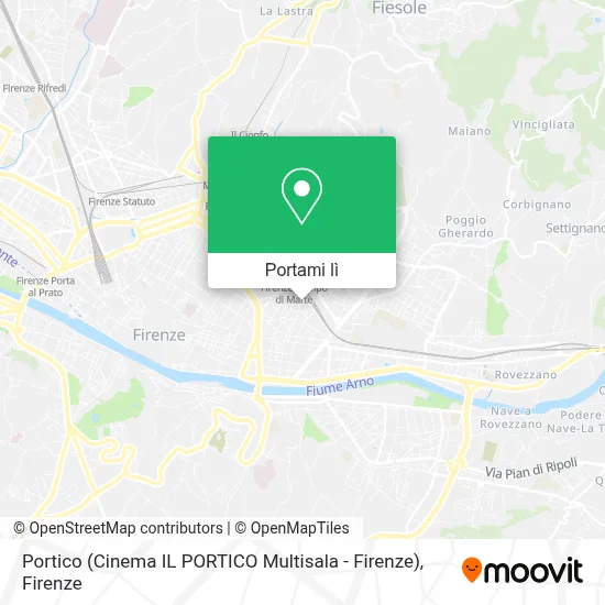 Mappa Portico (Cinema IL PORTICO Multisala - Firenze)