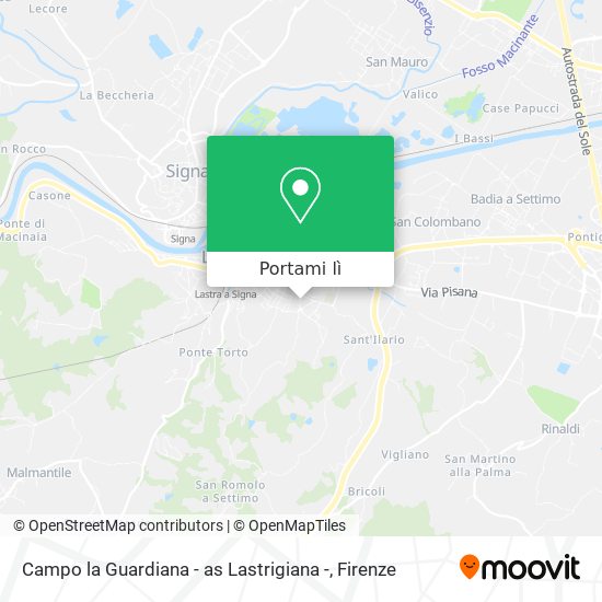 Mappa Campo la Guardiana - as Lastrigiana -
