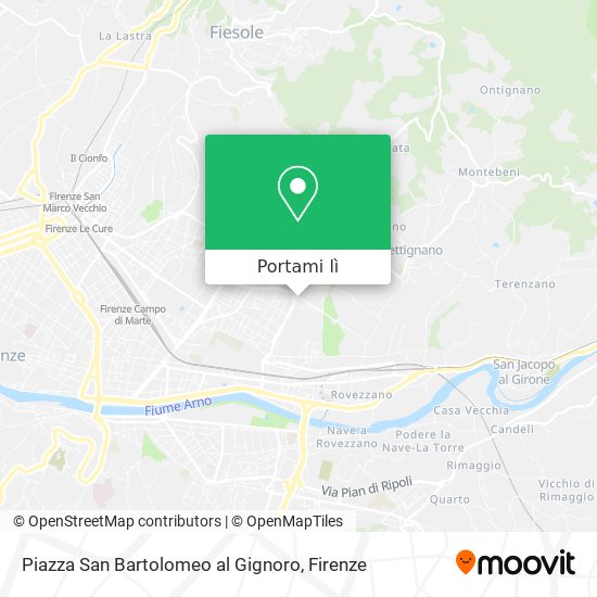 Mappa Piazza San Bartolomeo al Gignoro