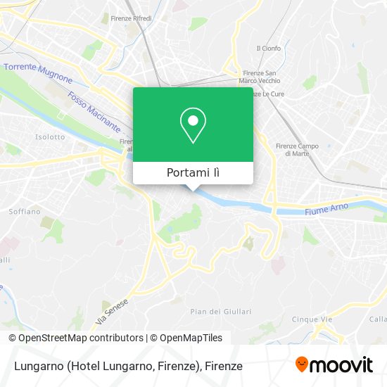 Mappa Lungarno (Hotel Lungarno, Firenze)