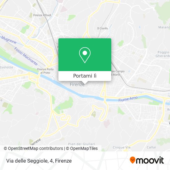 Mappa Via delle Seggiole, 4