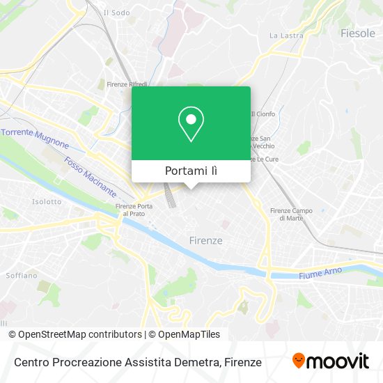 Mappa Centro Procreazione Assistita Demetra