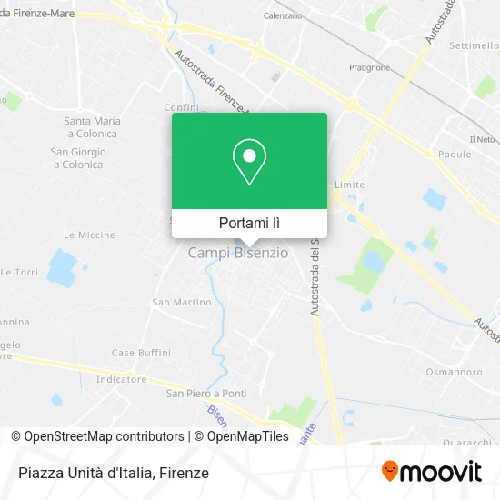 Mappa Piazza Unità d'Italia