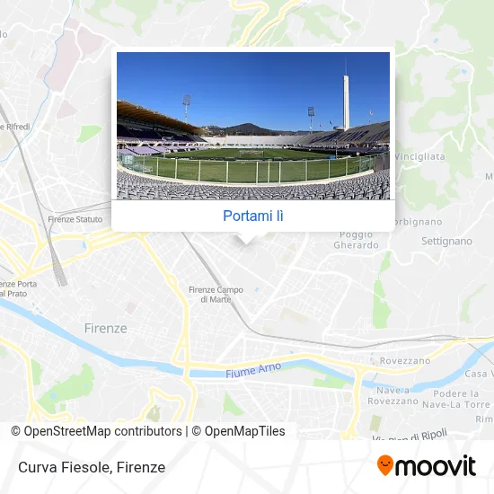 Mappa Curva Fiesole