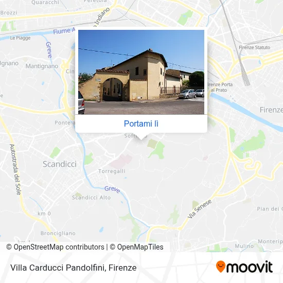 Mappa Villa Carducci Pandolfini