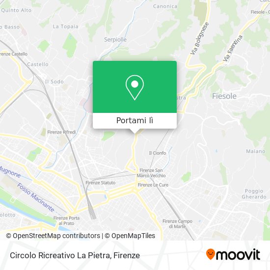 Mappa Circolo Ricreativo La Pietra