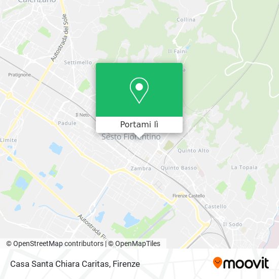 Mappa Casa Santa Chiara Caritas