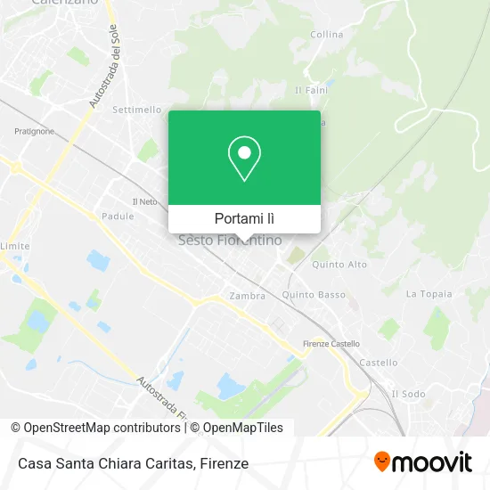 Mappa Casa Santa Chiara Caritas