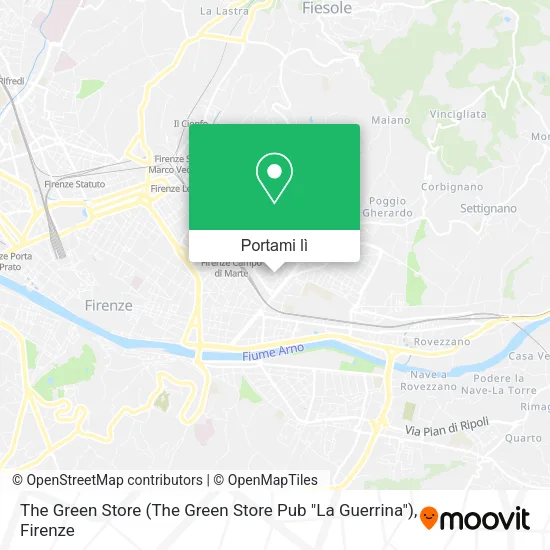 Mappa The Green Store (The Green Store Pub "La Guerrina")