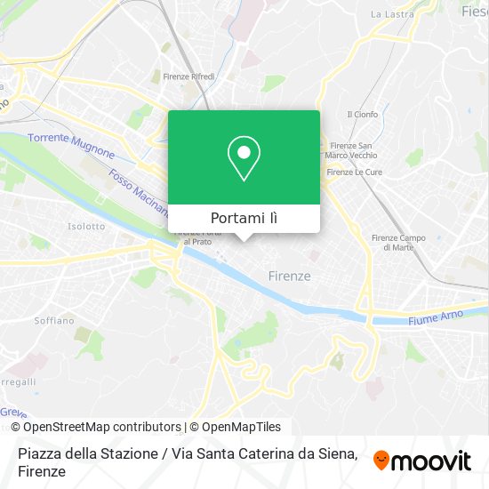 Mappa Piazza della Stazione / Via Santa Caterina da Siena