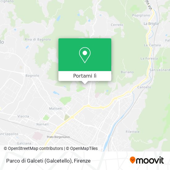 Mappa Parco di Galceti (Galcetello)