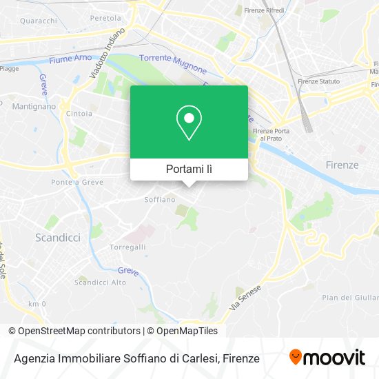 Mappa Agenzia Immobiliare Soffiano di Carlesi