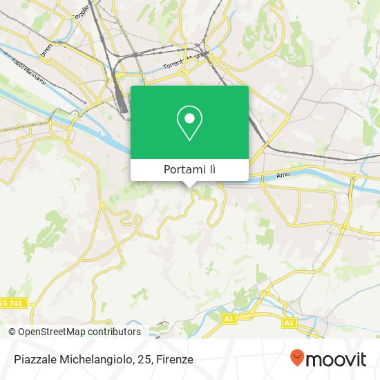 Mappa Piazzale Michelangiolo, 25