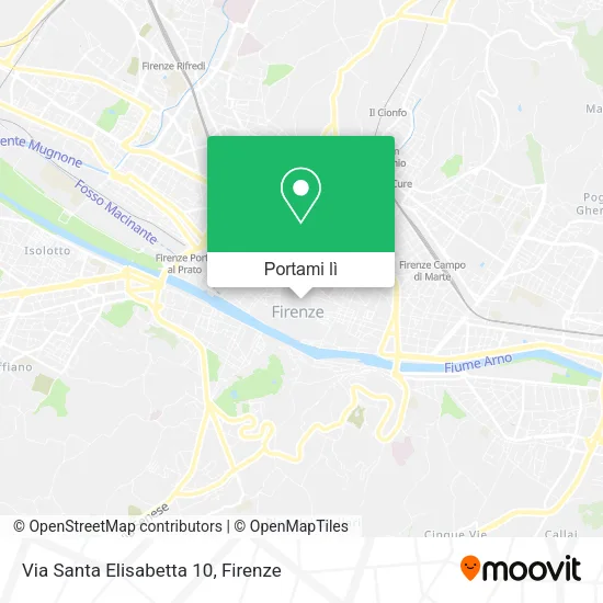 Mappa Via Santa Elisabetta 10