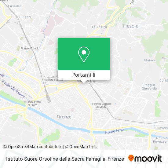 Mappa Istituto Suore Orsoline della Sacra Famiglia