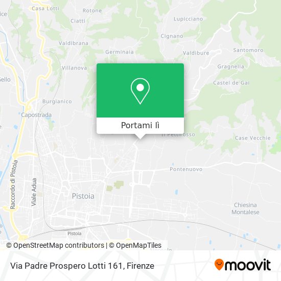 Mappa Via Padre Prospero Lotti 161