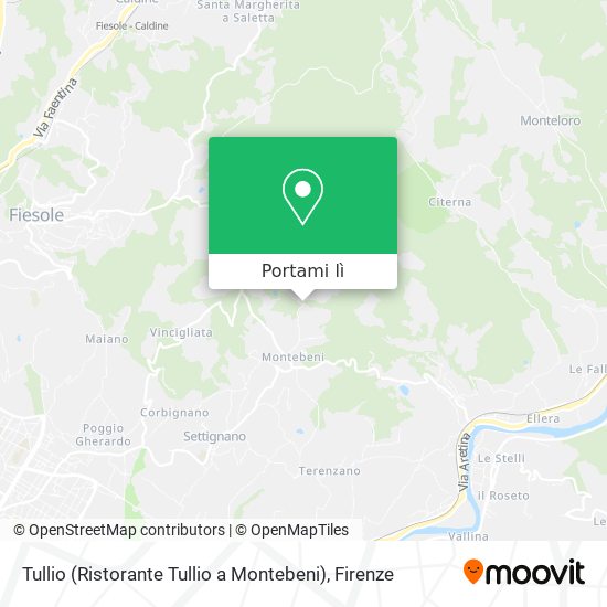 Mappa Tullio (Ristorante Tullio a Montebeni)
