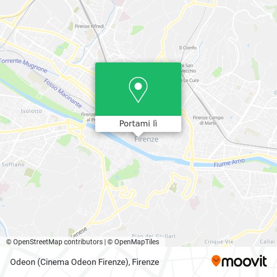 Mappa Odeon (Cinema Odeon Firenze)