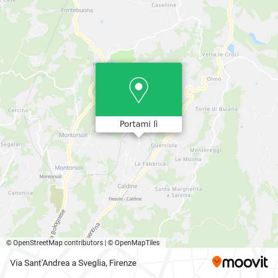 Mappa Via Sant'Andrea a Sveglia