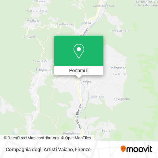 Mappa Compagnia degli Artisti Vaiano