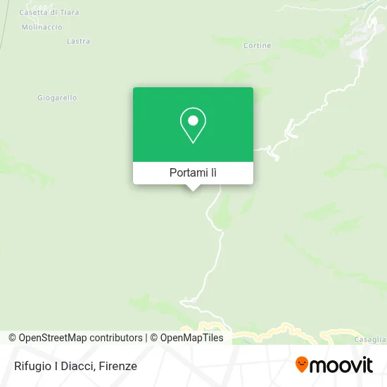 Mappa Rifugio I Diacci