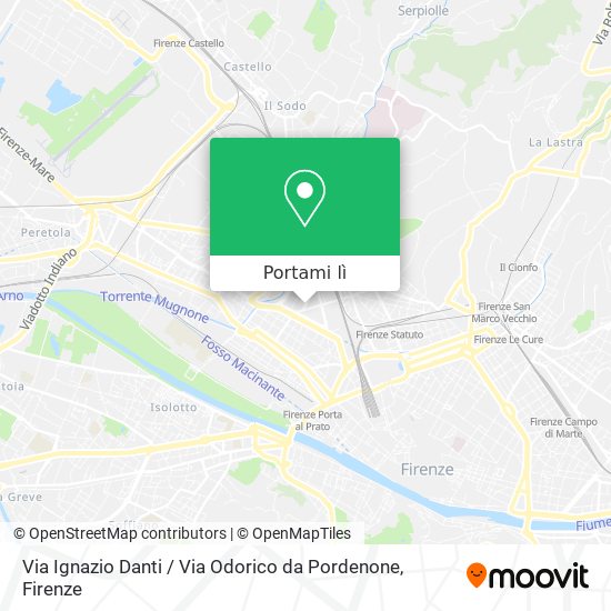 Mappa Via Ignazio Danti / Via Odorico da Pordenone