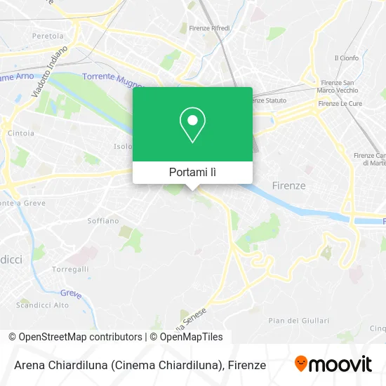 Mappa Arena Chiardiluna (Cinema Chiardiluna)