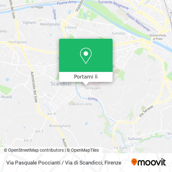 Mappa Via Pasquale Poccianti / Via di Scandicci