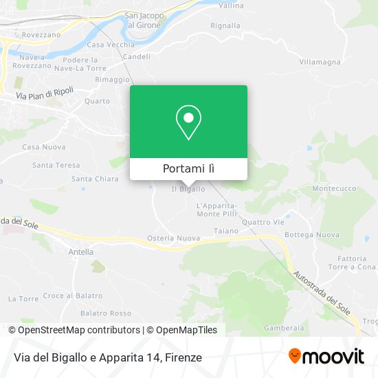 Mappa Via del Bigallo e Apparita  14