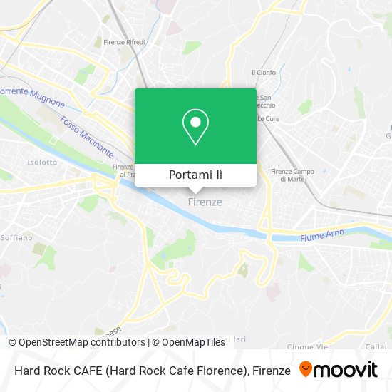 Mappa Hard Rock CAFE (Hard Rock Cafe Florence)